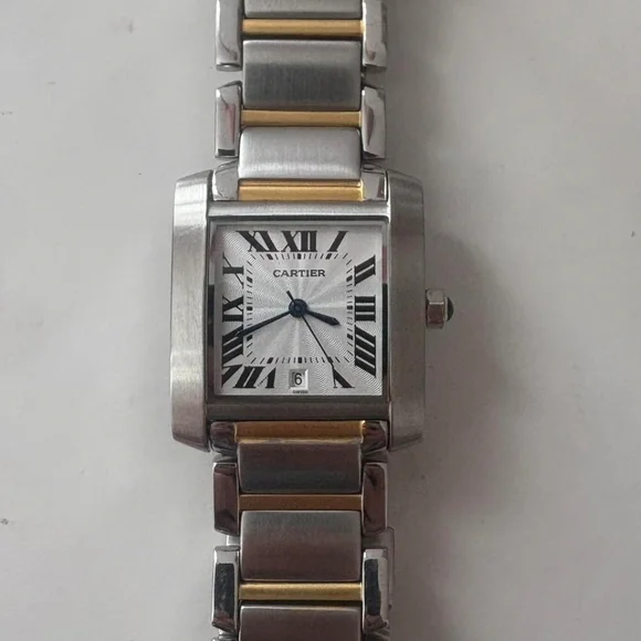 Cartier Tank Francaise Stainless Steel Two-Tone Watch - Silver & Gold - Picture 3 of 3